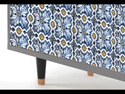 Aparador - 94x96x48 cm - BS3 - Lovely Cornflowers, Gris