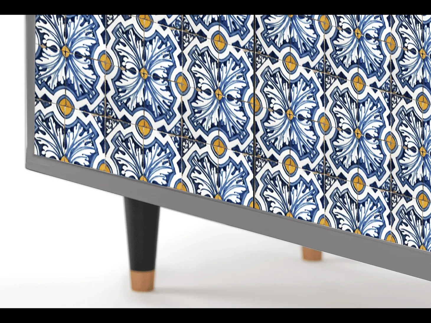 Aparador - 94x96x48 cm - BS3 - Lovely Cornflowers, Gris