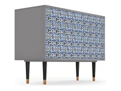 Aparador - 115x85x48 cm - BS4 - Lovely Cornflowers, Gris
