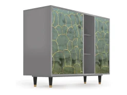 Aparador - 125x98x48 cm - BS2 - Magnificent Water Lily, Gris