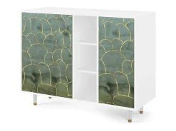 Aparador - 125x98x48 cm - BS2 - Magnificent Water Lily, Blanco