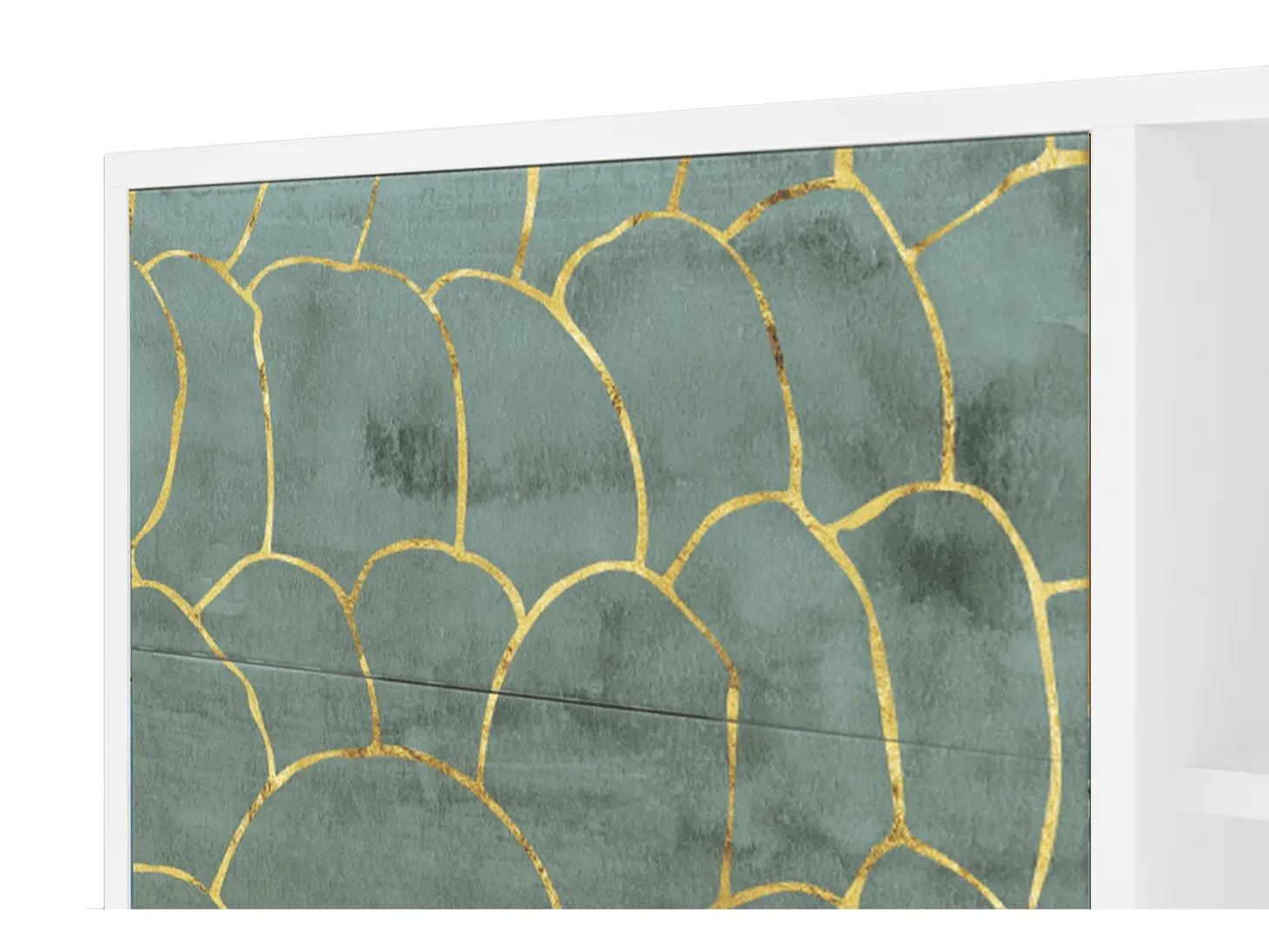 Aparador - 125x98x48 cm - BS2 - Magnificent Water Lily, Blanco