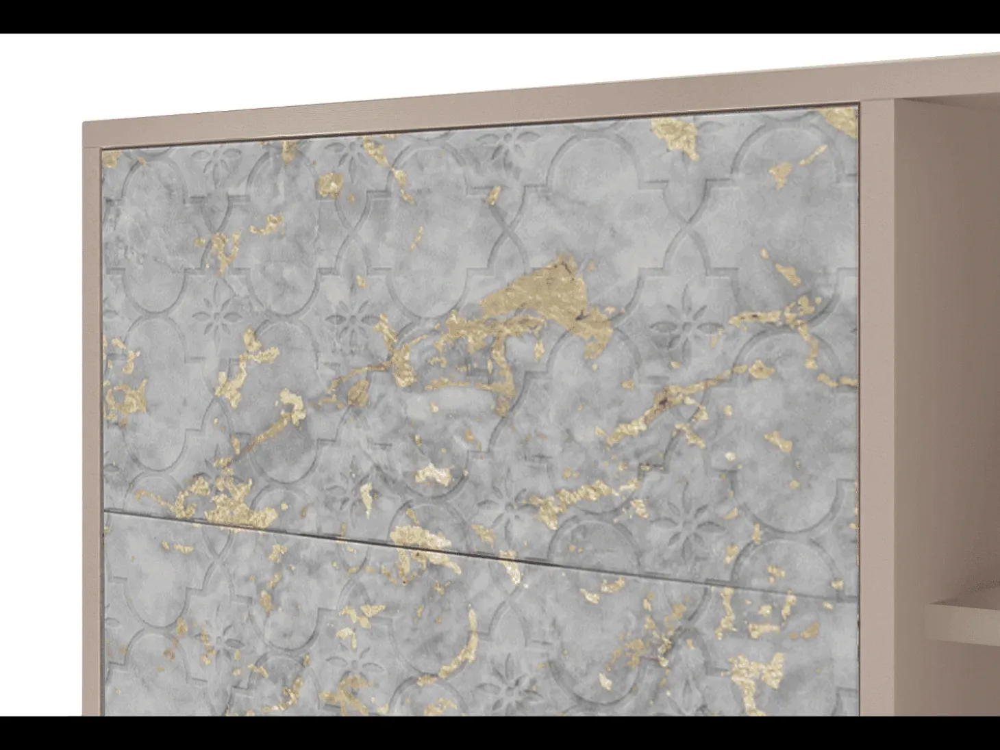 Aparador - 125x98x48 cm - BS2 - Mariana Trench, Latte