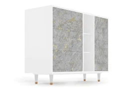 Aparador - 125x98x48 cm - BS2 - Mariana Trench, Blanco