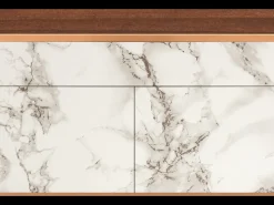 Aparador - 115x85x48 cm - BS4 - Milk Marble, Nogal