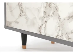 Aparador - 94x96x48 cm - BS3 - Milk Marble, Gris