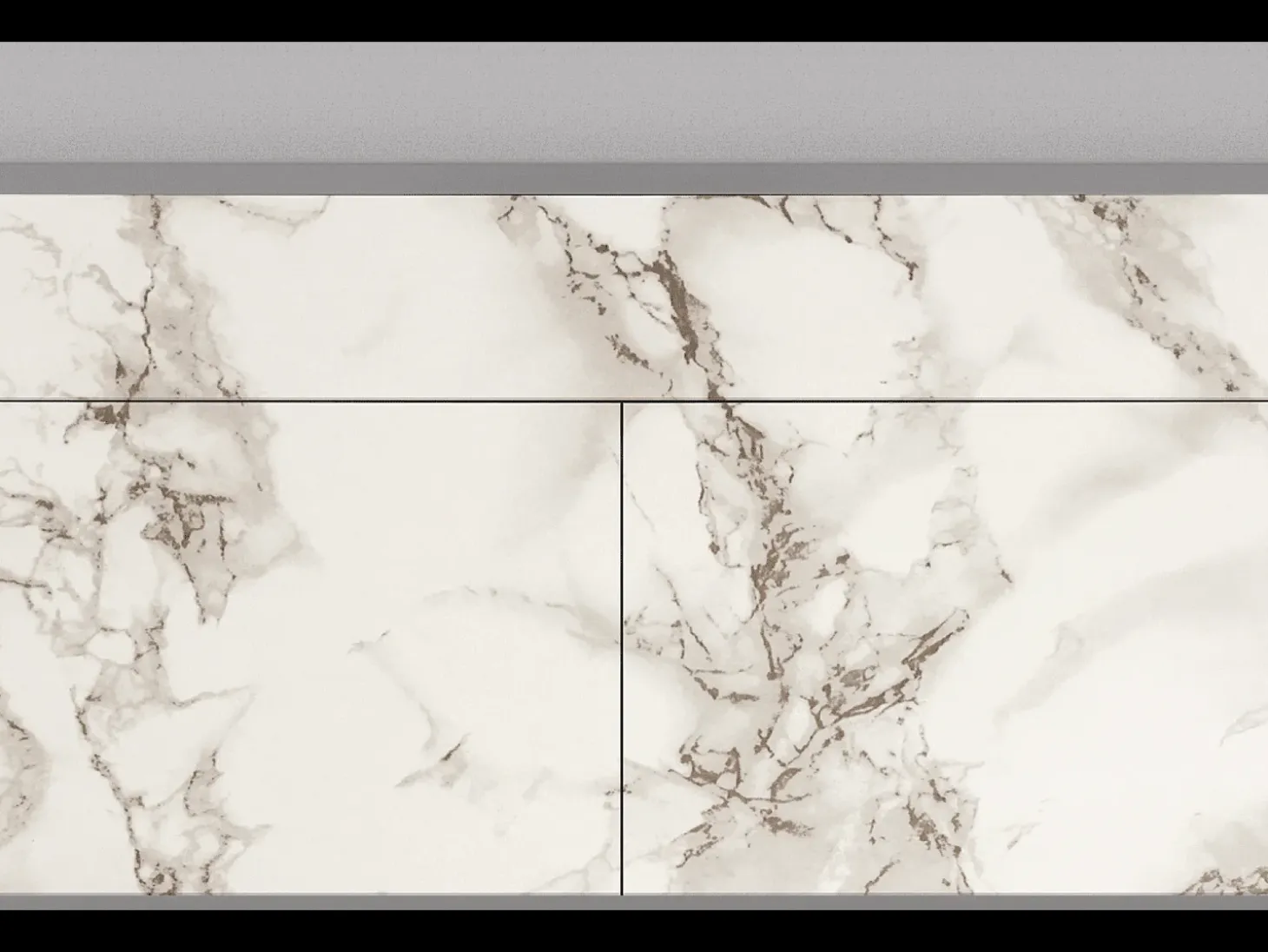 Aparador - 115x85x48 cm - BS4 - Milk Marble, Gris