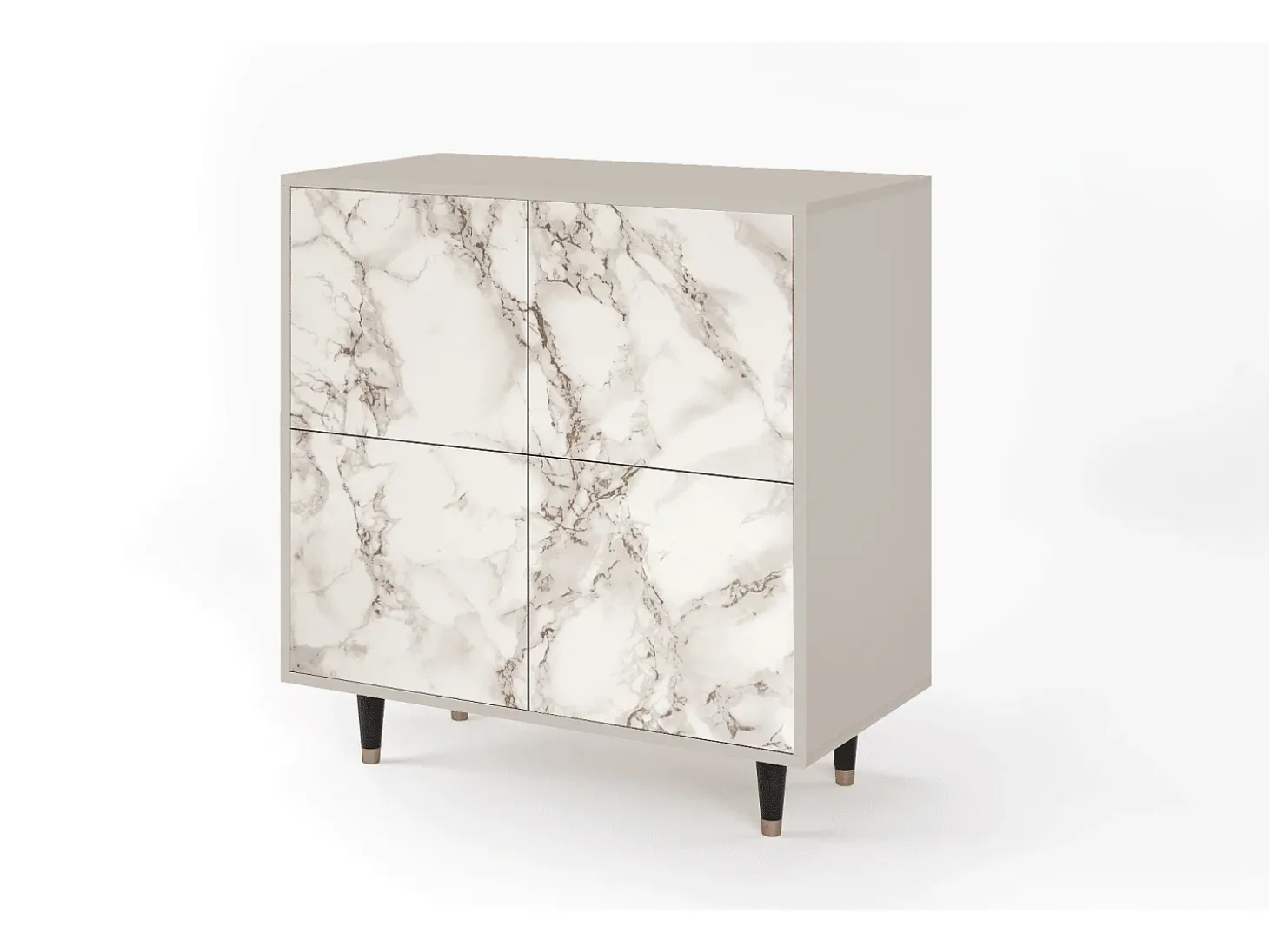 Aparador - 94x96x48 cm - BS3 - Milk Marble, Arena