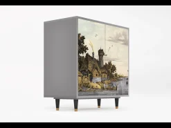 Aparador - 94x96x48 cm - BS3 - Mill along a River, Gris