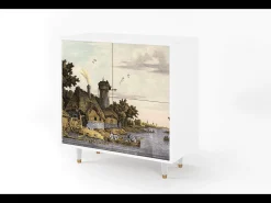 Aparador - 94x96x48 cm - BS3 - Mill along a River, Blanco