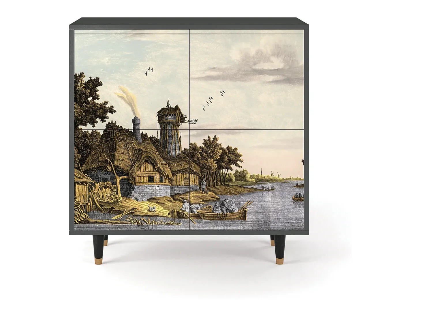 Aparador - 94x96x48 cm - BS3 - Mill along a River, Antracita