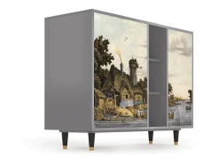Aparador - 125x98x48 cm - BS2 - Mill along a River, Gris