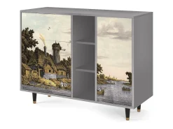 Aparador - 125x98x48 cm - BS2 - Mill along a River, Gris