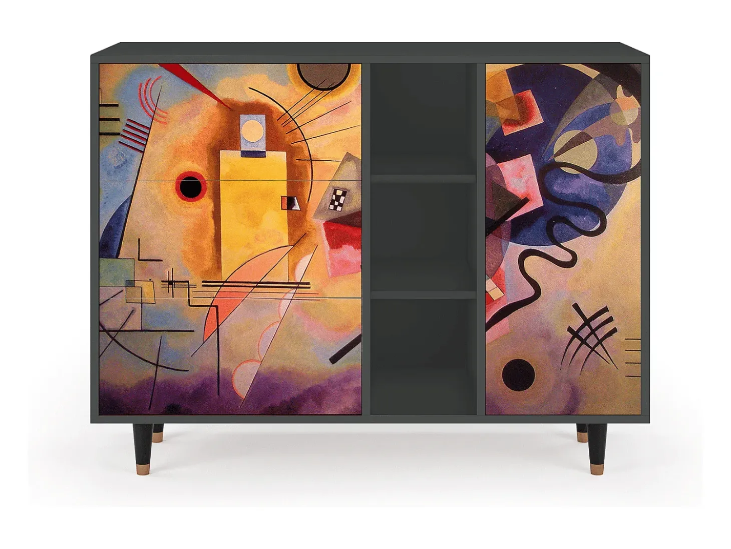 Aparador - 125x98x48 cm - BS2 - Modern Art, Antracita
