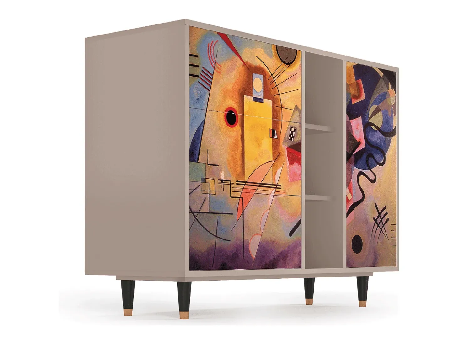 Aparador - 125x98x48 cm - BS2 - Modern Art, Latte