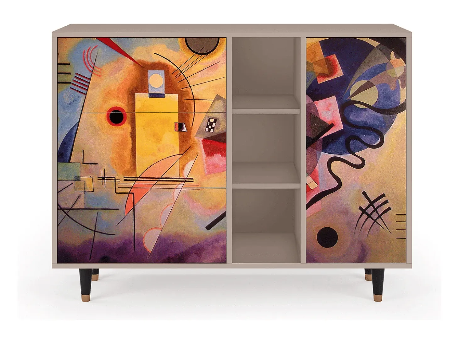 Aparador - 125x98x48 cm - BS2 - Modern Art, Latte
