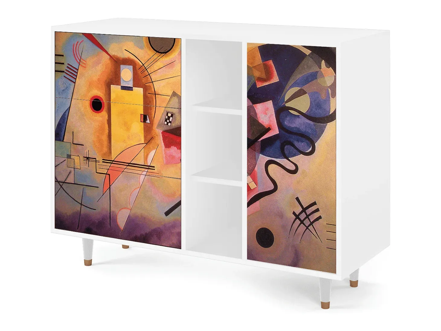 Aparador - 125x98x48 cm - BS2 - Modern Art, Blanco