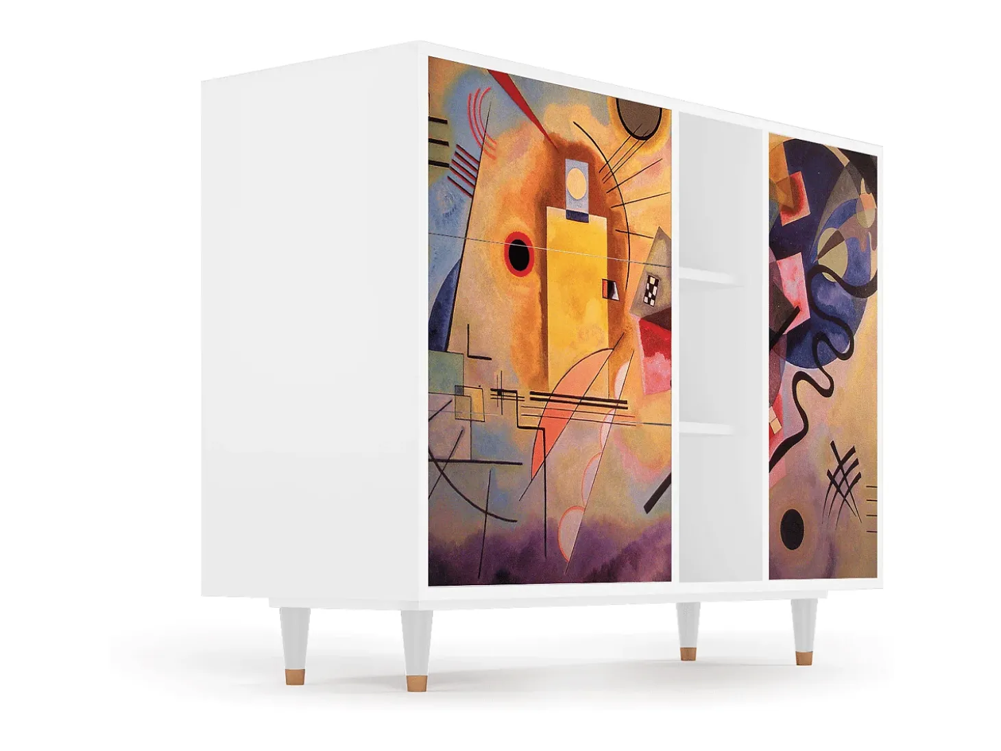 Aparador - 125x98x48 cm - BS2 - Modern Art, Blanco