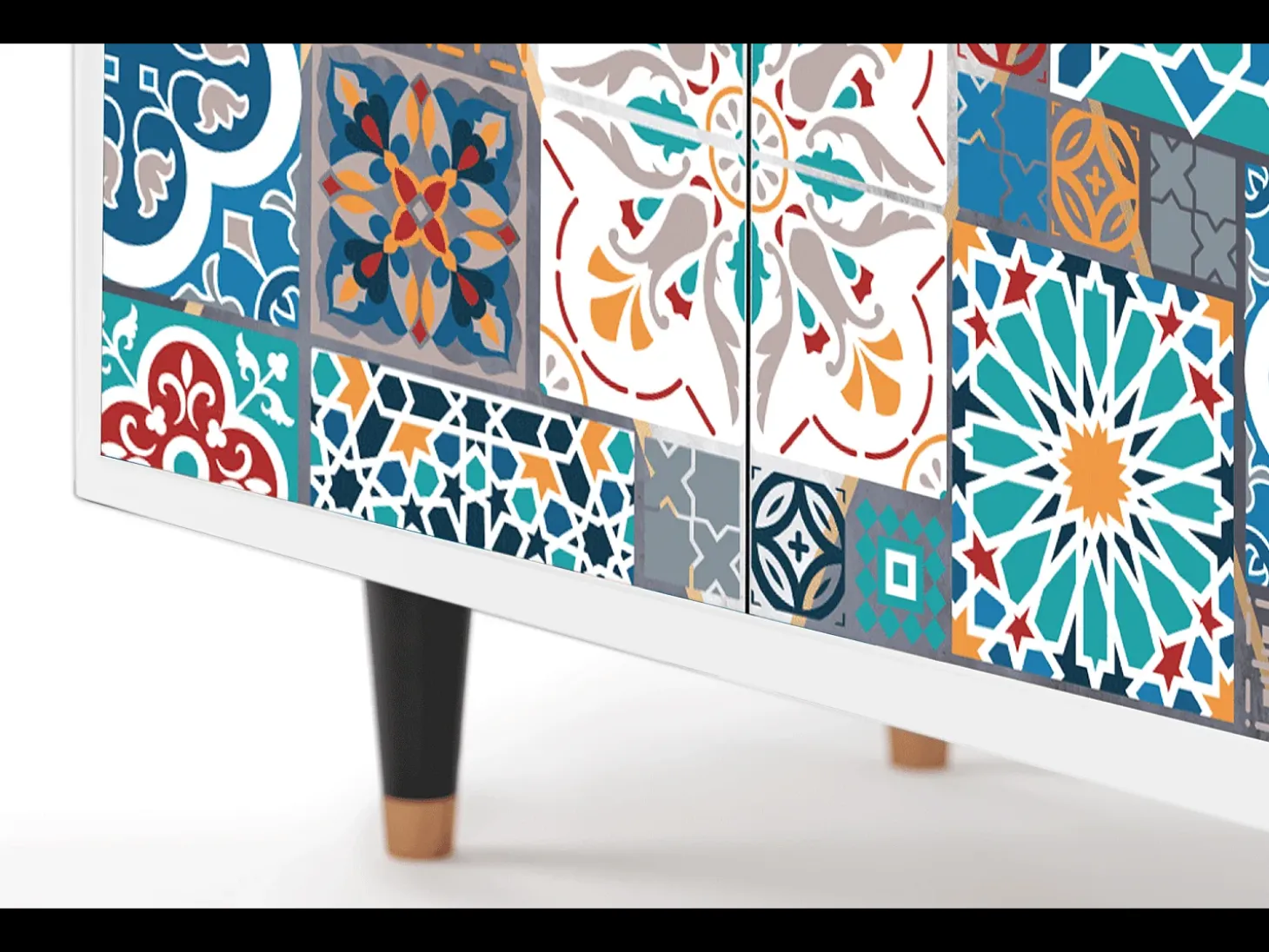 Aparador - 94x96x48 cm - BS3 - Moroccan Market, Blanco