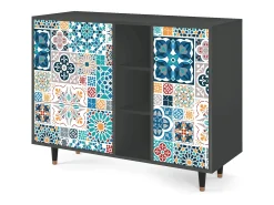 Aparador - 125x98x48 cm - BS2 - Moroccan Market, Antracita