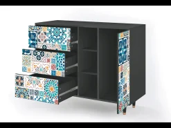 Aparador - 125x98x48 cm - BS2 - Moroccan Market, Antracita
