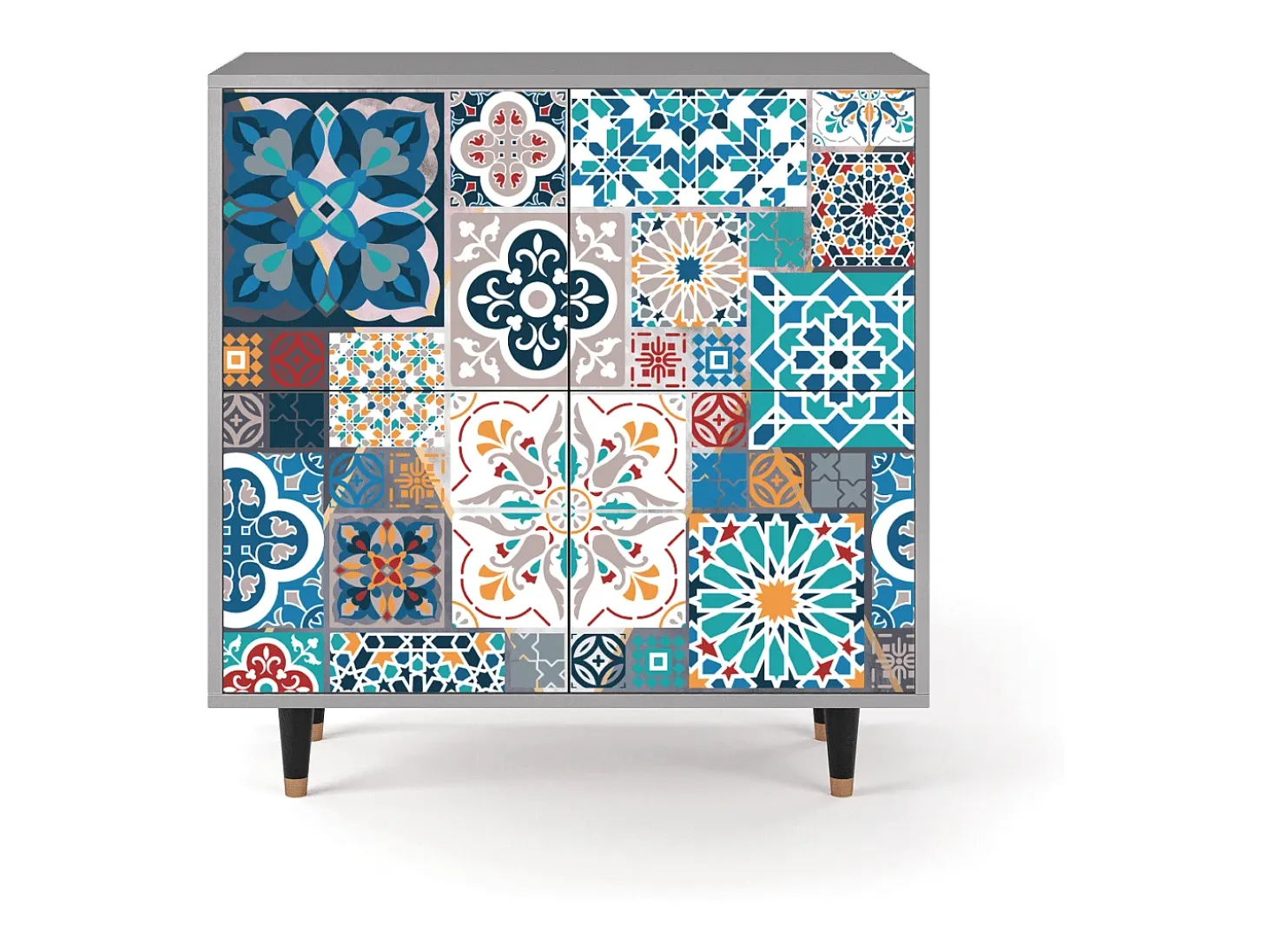 Aparador - 94x96x48 cm - BS3 - Moroccan Market, Gris