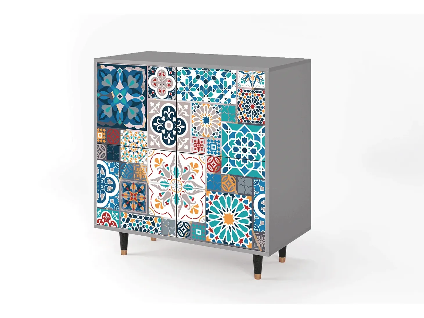 Aparador - 94x96x48 cm - BS3 - Moroccan Market, Gris