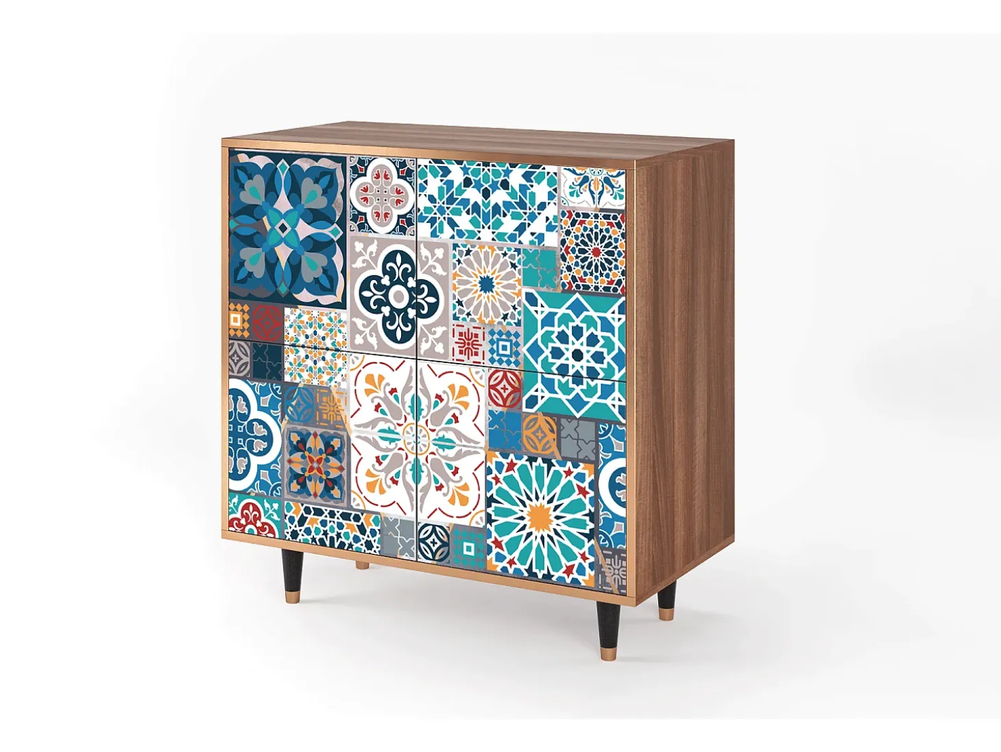 Aparador - 94x96x48 cm - BS3 - Moroccan Market, Nogal