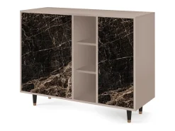 Aparador - 125x98x48 cm - BS2 - Night Abyss, Latte