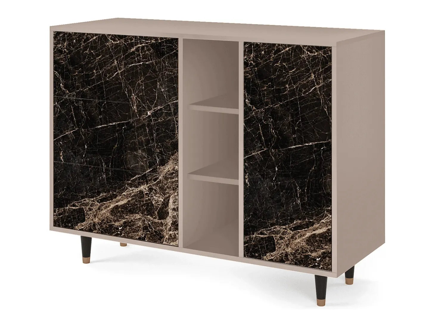 Aparador - 125x98x48 cm - BS2 - Night Abyss, Latte