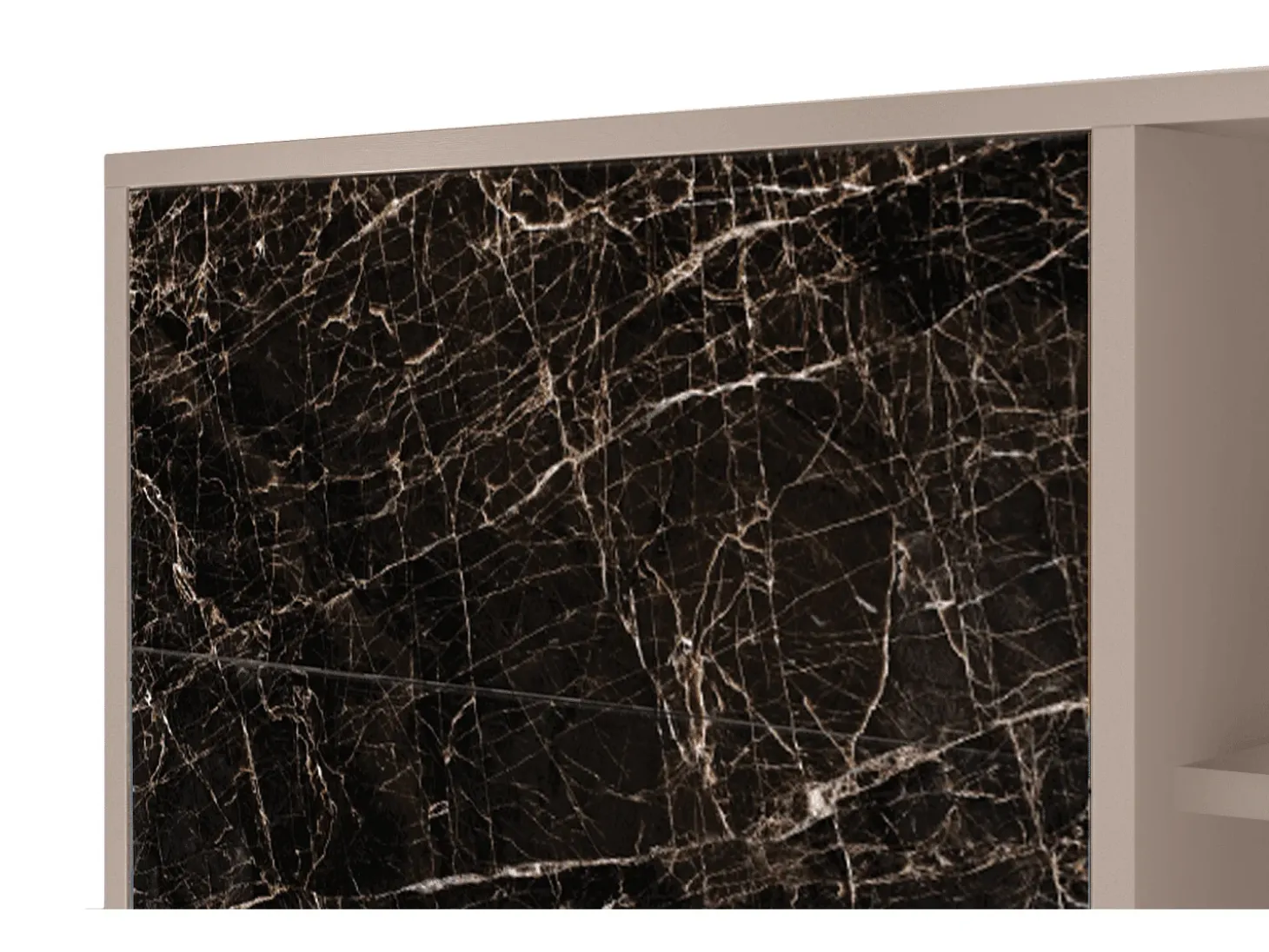 Aparador - 125x98x48 cm - BS2 - Night Abyss, Latte