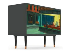 Aparador - 115x85x48 cm - BS4 - Nighthawks by Hopper, Antracita