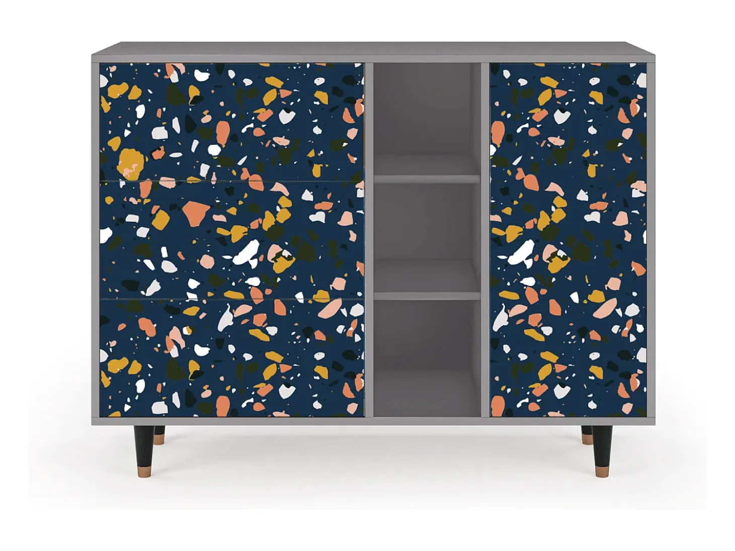 Aparador - 125x98x48 cm - BS2 - Night Sky Langhterns, Gris