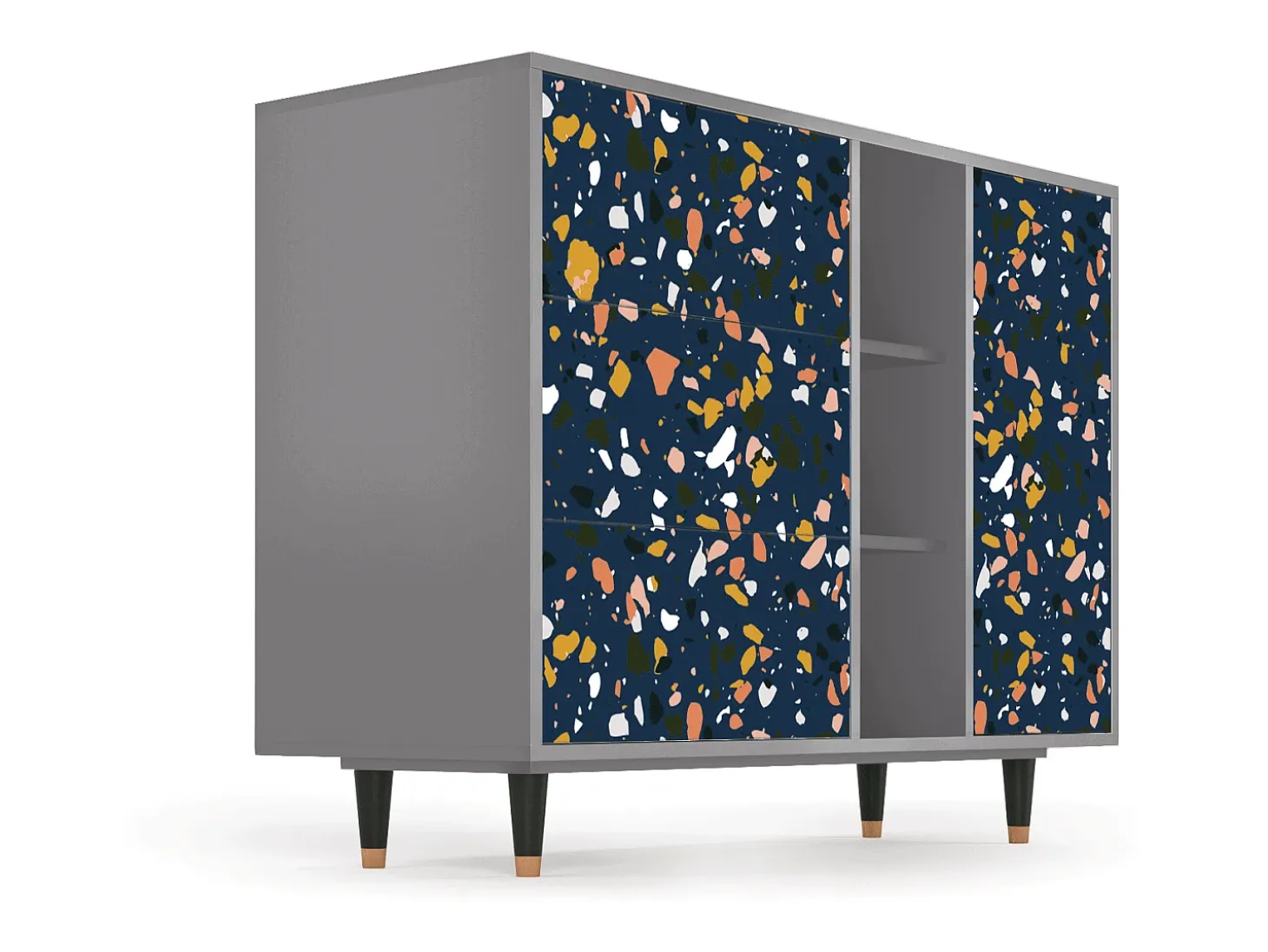 Aparador - 125x98x48 cm - BS2 - Night Sky Langhterns, Gris