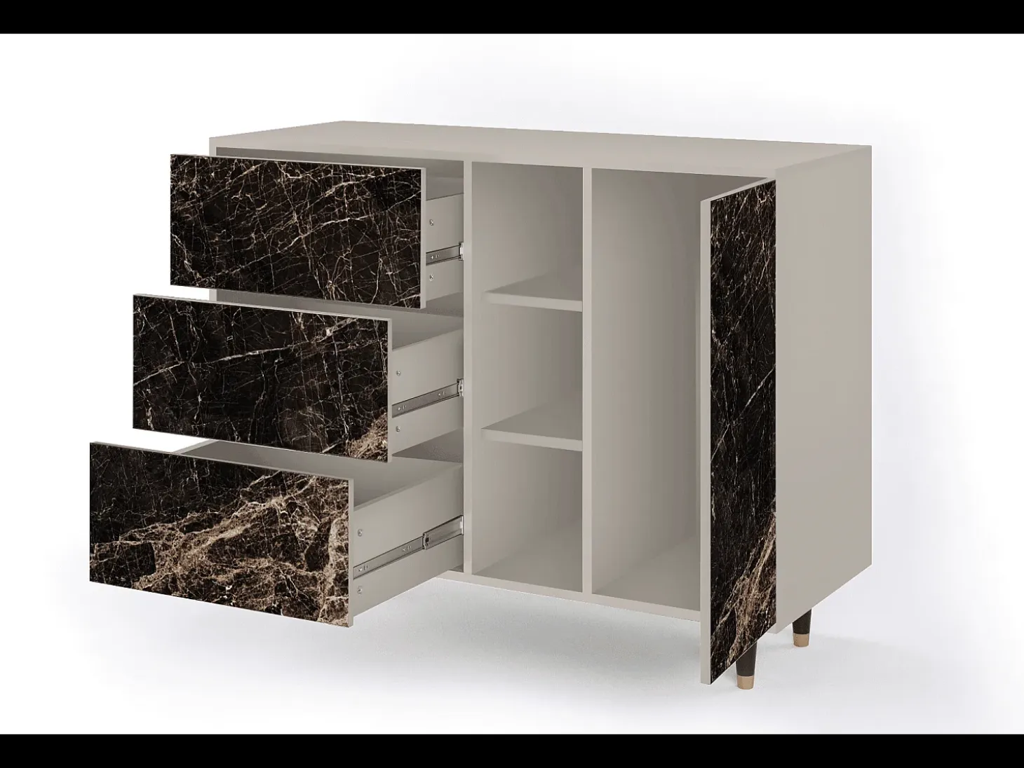 Aparador - 125x98x48 cm - BS2 - Night Abyss, Arena