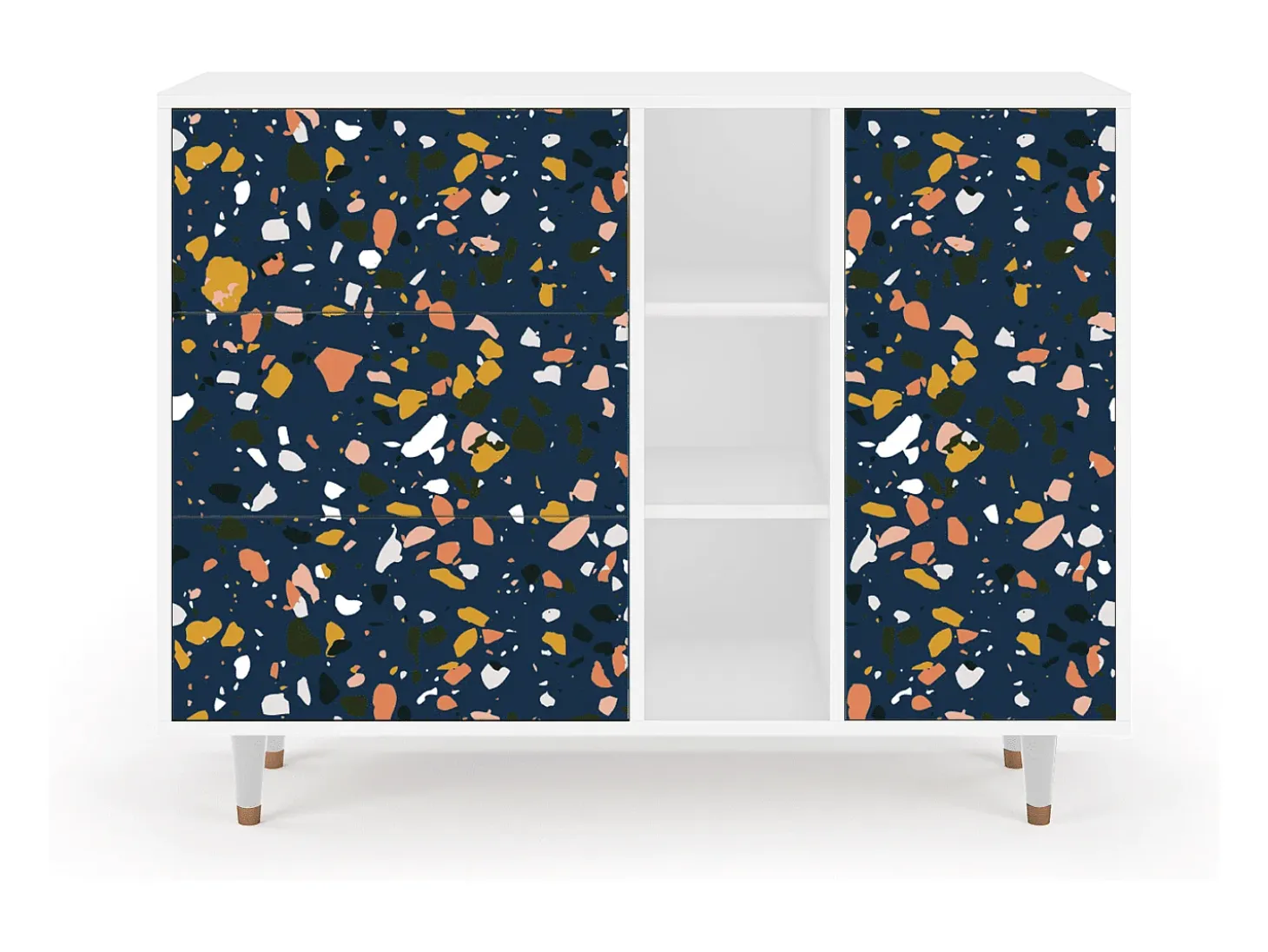 Aparador - 125x98x48 cm - BS2 - Night Sky Langhterns, Blanco