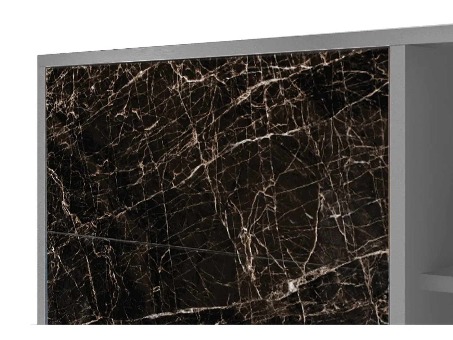Aparador - 125x98x48 cm - BS2 - Night Abyss, Gris