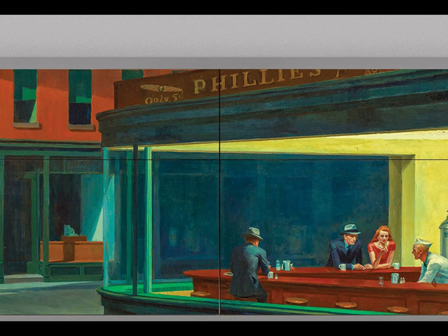 Aparador - 115x85x48 cm - BS4 - Nighthawks by Hopper, Gris