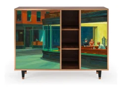 Aparador - 125x98x48 cm - BS2 - Nighthawks by Hopper, Nogal
