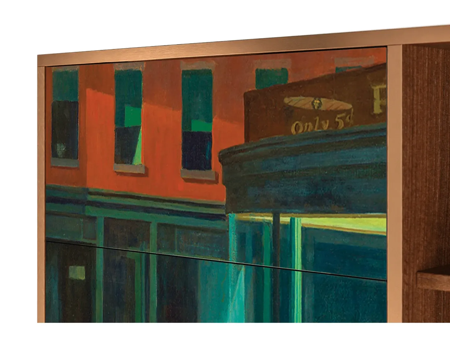 Aparador - 125x98x48 cm - BS2 - Nighthawks by Hopper, Nogal
