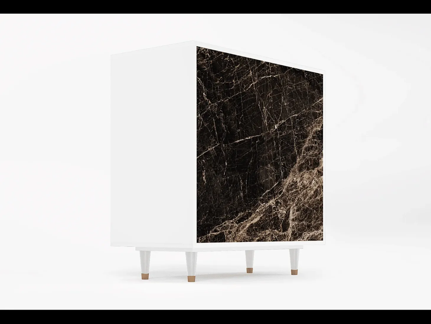 Aparador - 94x96x48 cm - BS3 - Night Abyss, Blanco