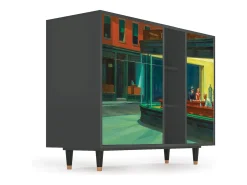 Aparador - 125x98x48 cm - BS2 - Nighthawks by Hopper, Antracita