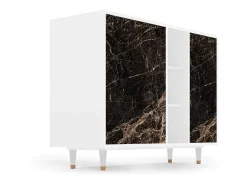 Aparador - 125x98x48 cm - BS2 - Night Abyss, Blanco