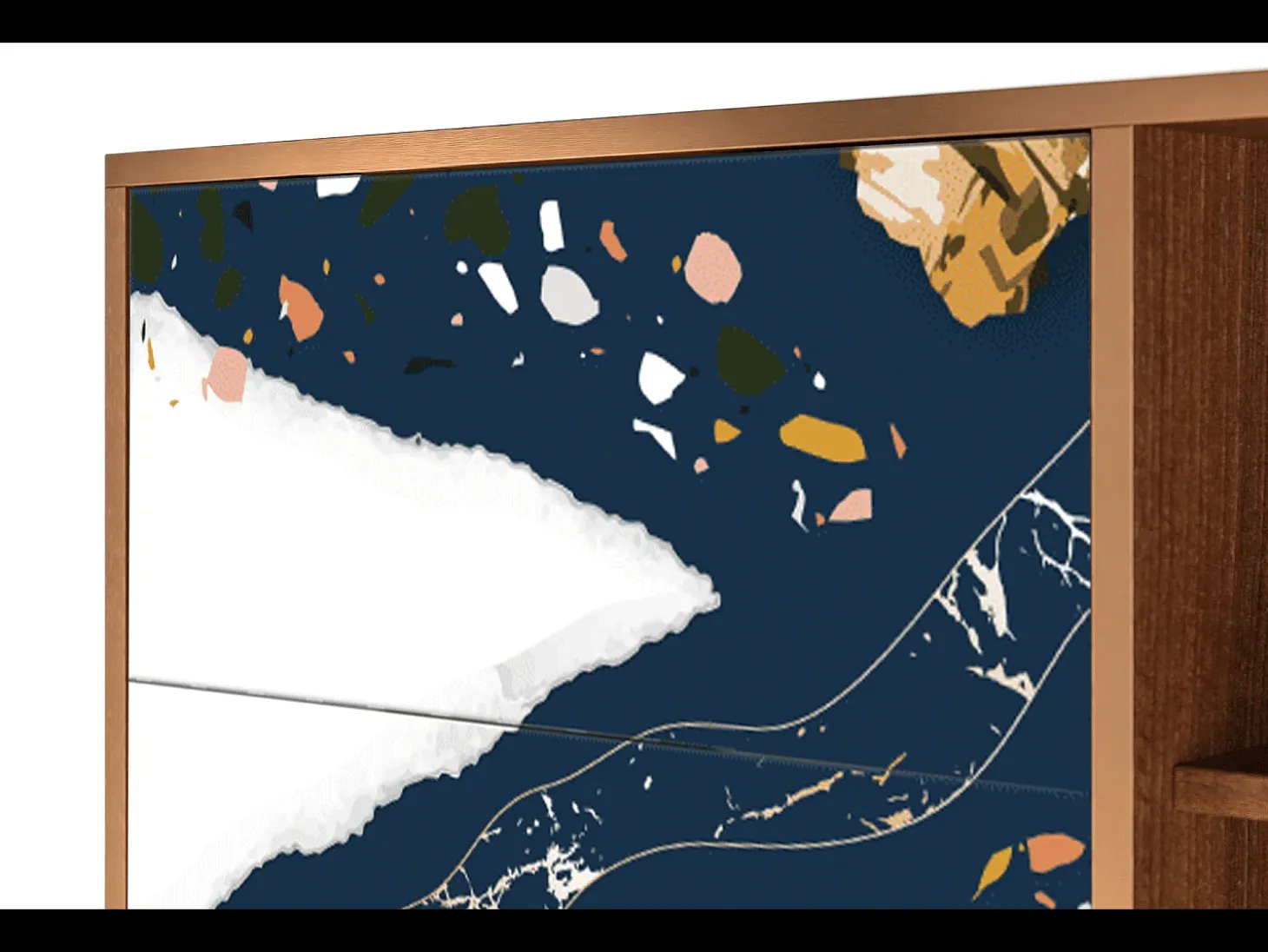 Aparador - 125x98x48 cm - BS2 - Nude Iceberg, Nogal