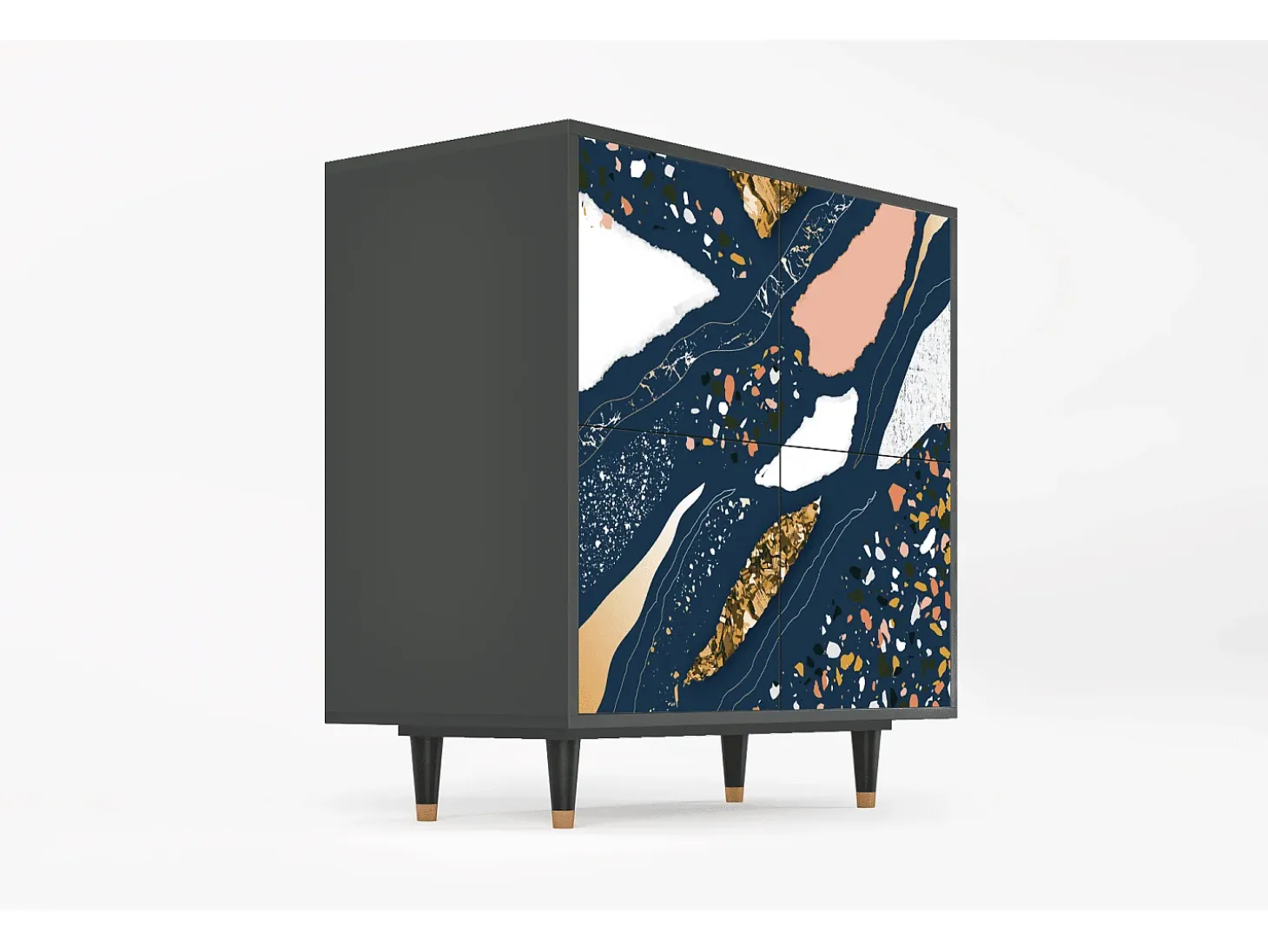 Aparador - 94x96x48 cm - BS3 - Nude Iceberg, Antracita