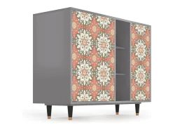 Aparador - 125x98x48 cm - BS2 - Peach Grove, Gris