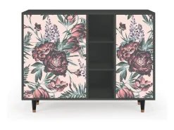 Aparador - 125x98x48 cm - BS2 - Peach Peonies, Antracita