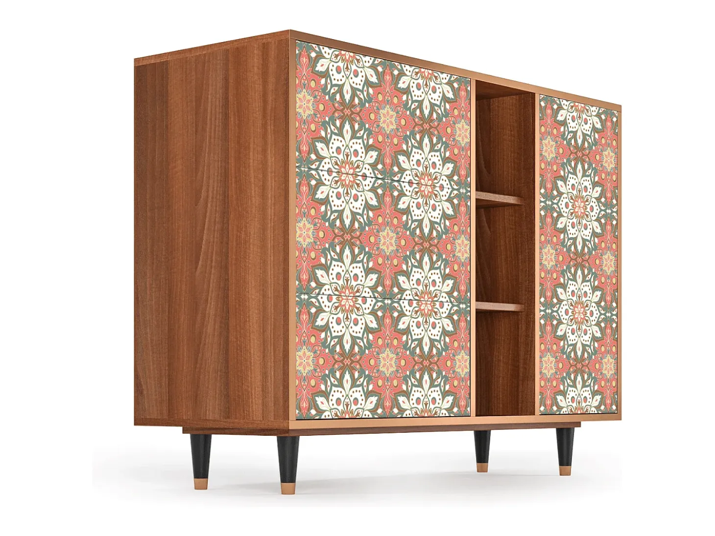 Aparador - 125x98x48 cm - BS2 - Peach Grove, Nogal