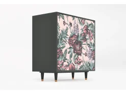 Aparador - 94x96x48 cm - BS3 - Peach Peonies, Antracita