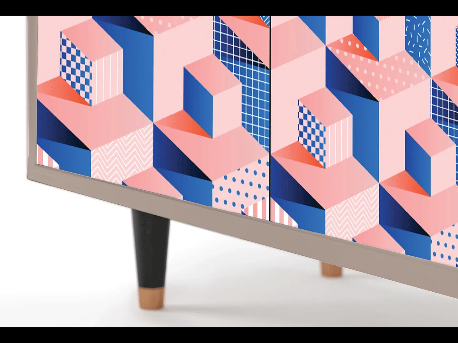 Aparador - 94x96x48 cm - BS3 - Pinky Squares, Latte